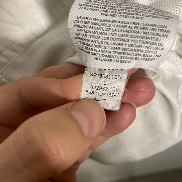 Nike Oversized Layered Hooded Windbreaker Jacket Women's Large Streetwear 2018 - Picture 10 of 16